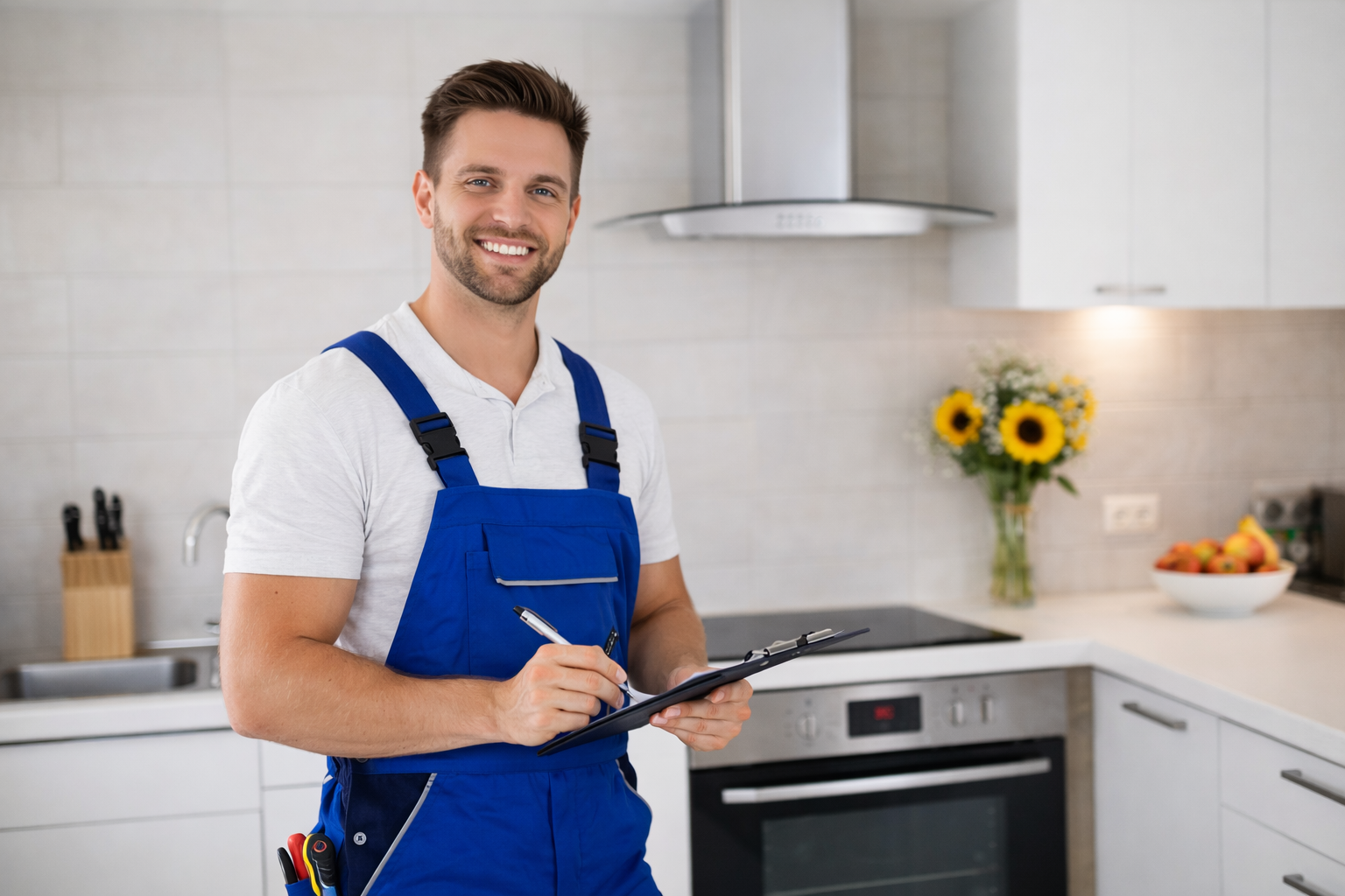 Klima montaj planlaması yapan teknik servis uzmanı